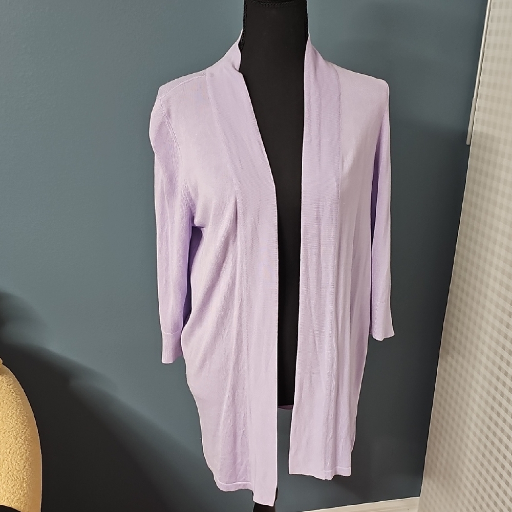 Soft Lilac Women's Open Cardigan